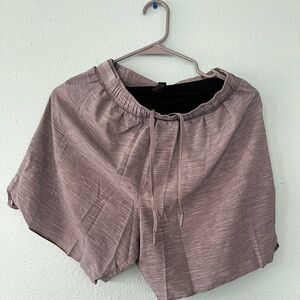 Lululemon on running short (with liner)